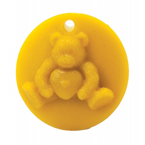 Silicone mold - Teddy bear with heart, pendant